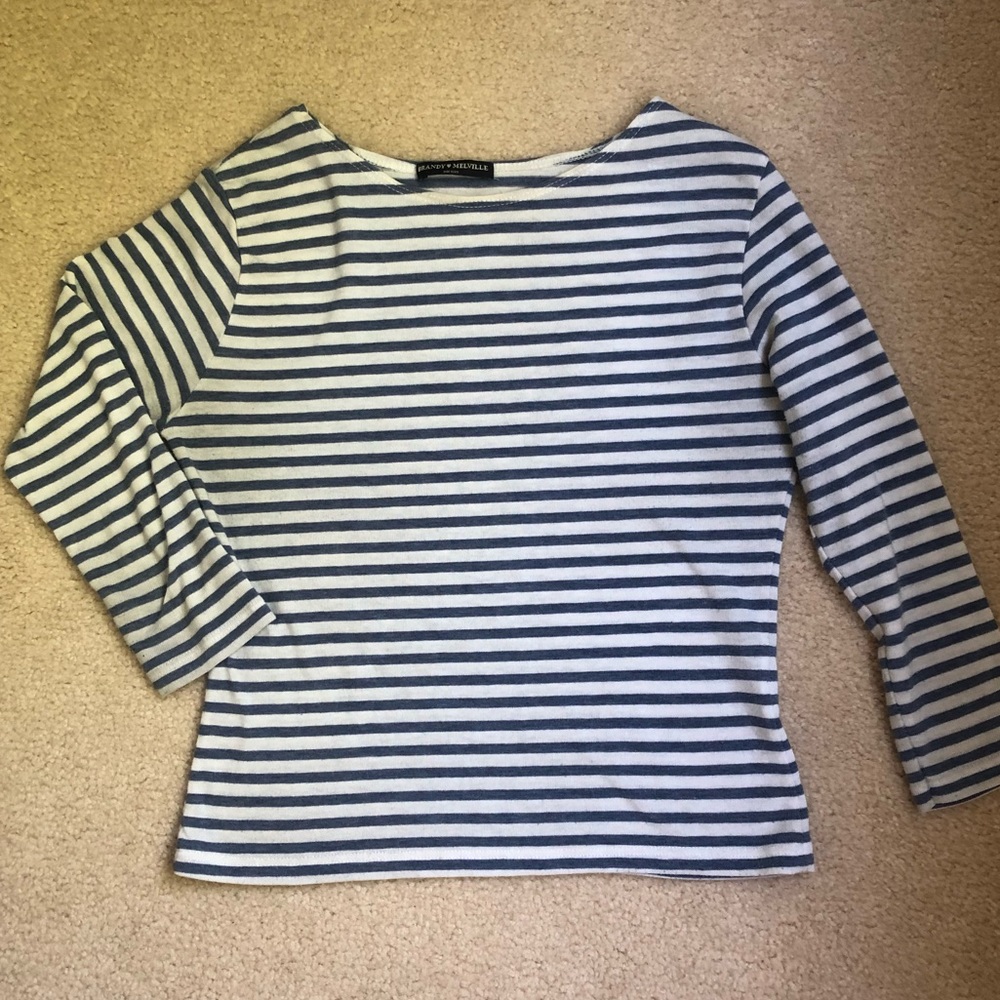 BRANDY MELVILLE STRIPED WOMENS TOP